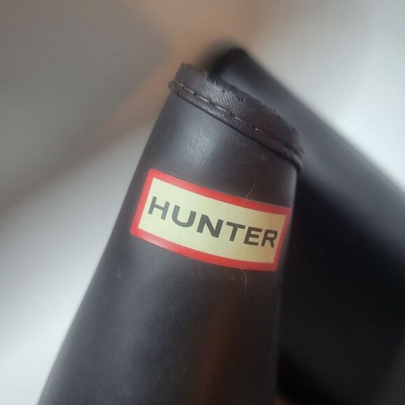 Hunter Sandhurst Nylon Lacquer Tall Rain Boots Size 10 - Picture 8 of 16